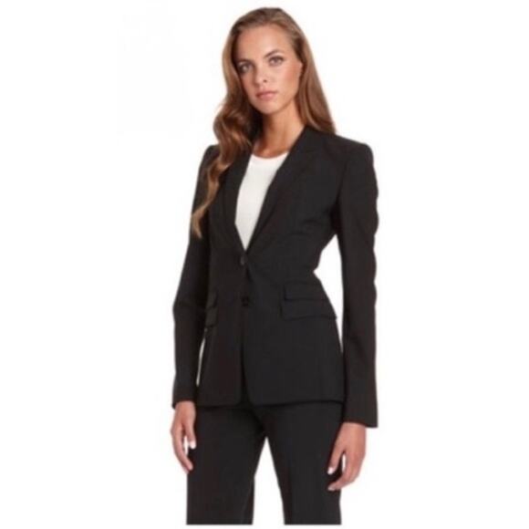 Hugo Boss Juicy Wool Blazer Size 2 Black - Picture 2 of 15
